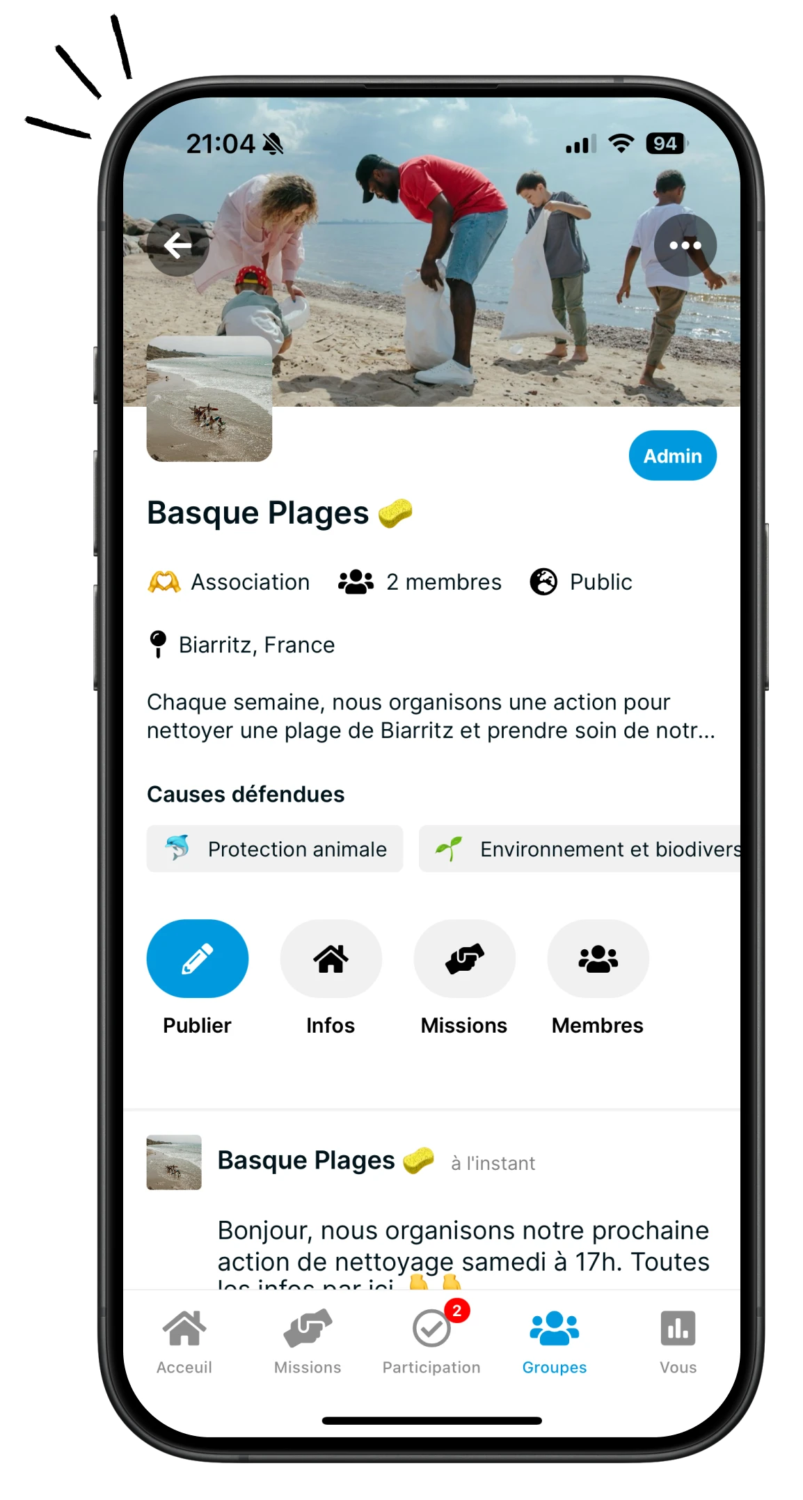 Pour les associations